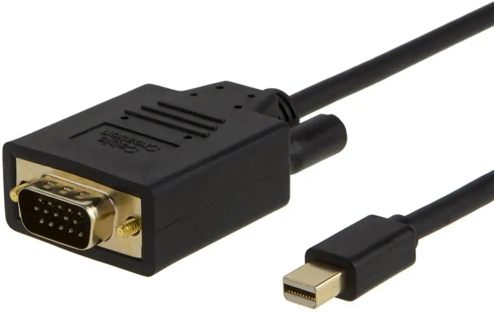 

Mini DP to VGA Cable,Mini DisplayPort (Thunderbolt 2) to VGA Adapter HD Monitor, Compatible with for MAC Pro/Air/mini