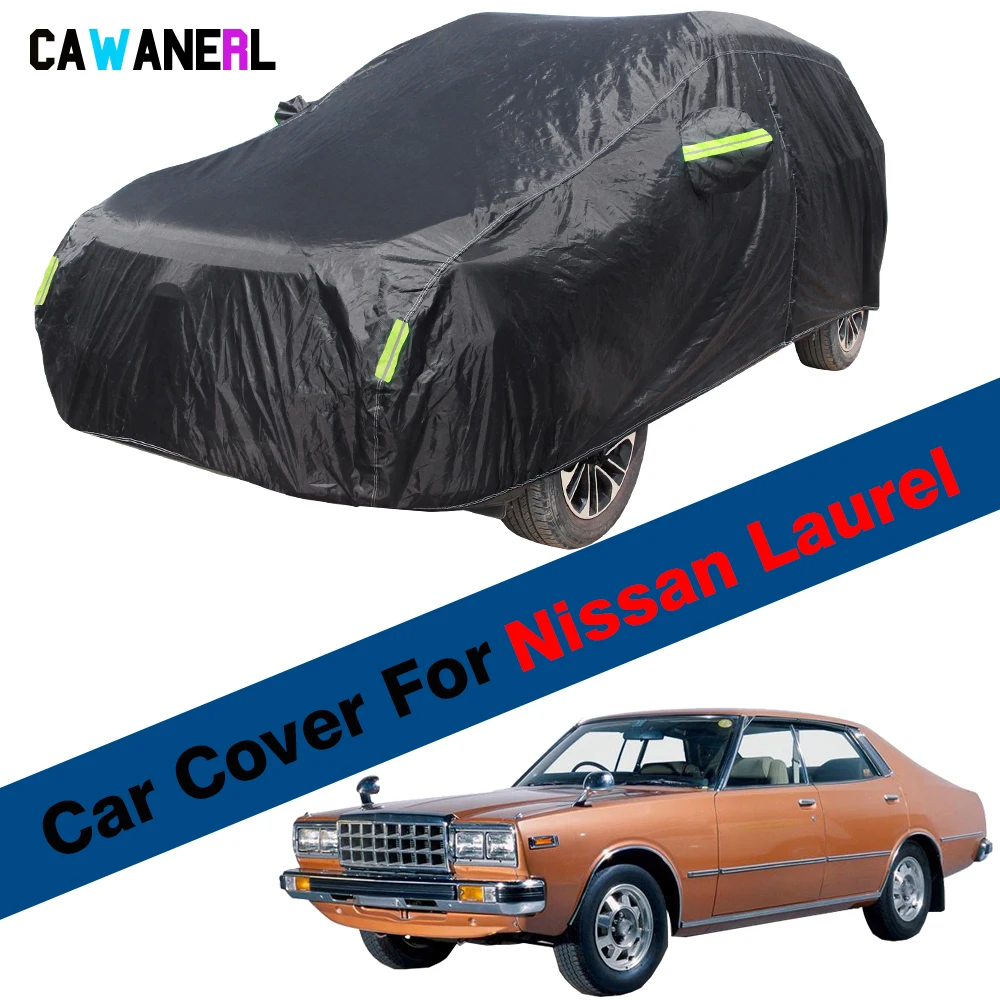 Full Car Cover Outdoor Auto Anti-UV Sun Shade Snow Rain Ice Resistant Waterproof Cover For Nissan Laurel