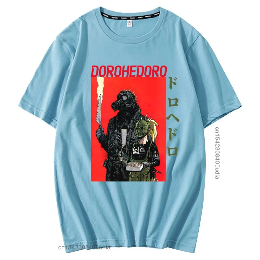 Japanese Anime Dorohedoro Pattern Short Sleeve Spring Summer Men/Women Pure Cotton Fashion T-Shirt Male Casual Loose Tshirt