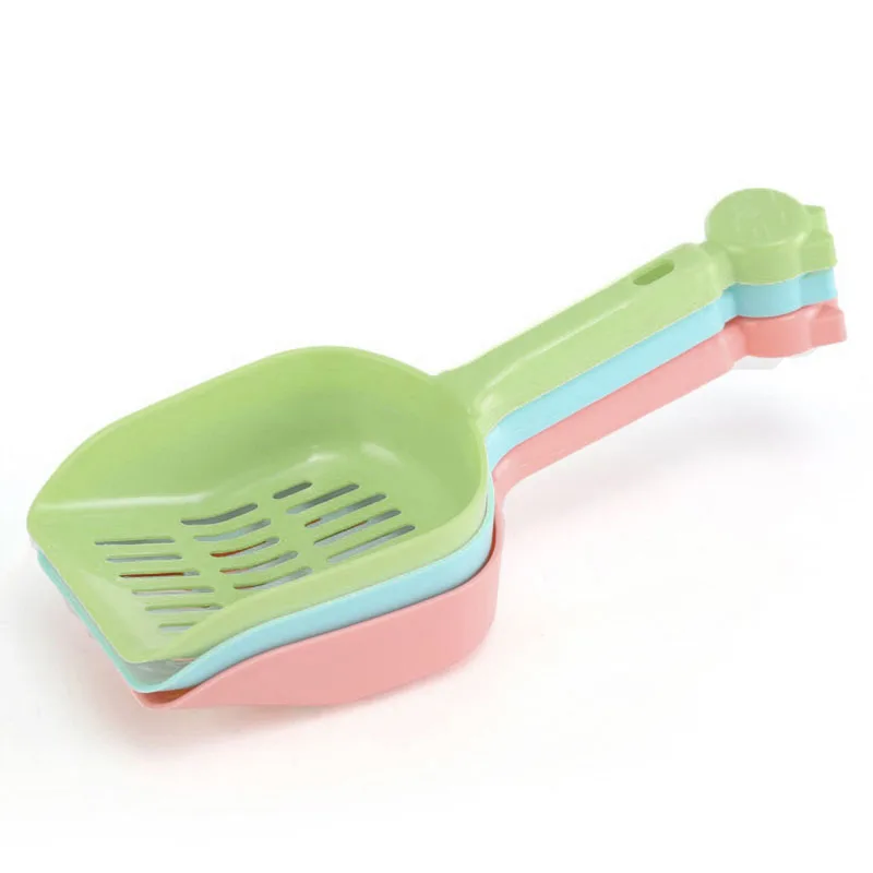 

1pc Cat Litter Shovel Pet Cleaning Tool Plastic Scoop Cat Sand Cleaning Products Toilet For Dog Cat Clean Feces Supplies Random