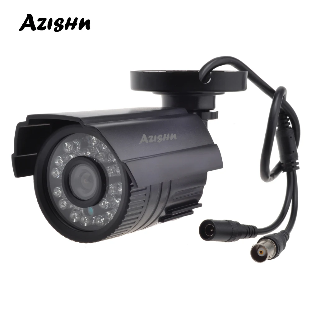 AZISHN – caméra de vidéosurveillance extérieure étanche, avec filtre de coupure IR, Vision jour/nuit, 800TVL/1000TVL, 24 h