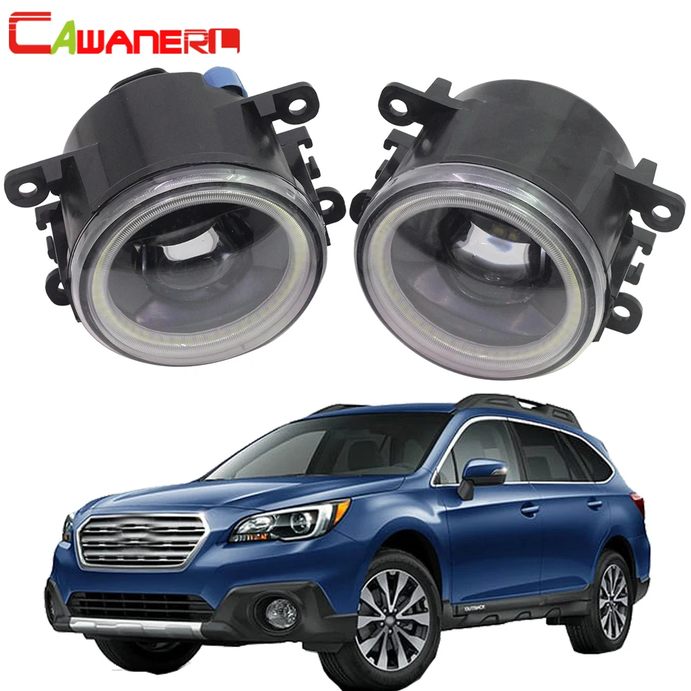 

Cawanerl 2 X Car Styling LED Bulb 4000LM Fog Light Angel Eye Daytime Running Light DRL 12V For Subaru Outback 2010 2011 2012