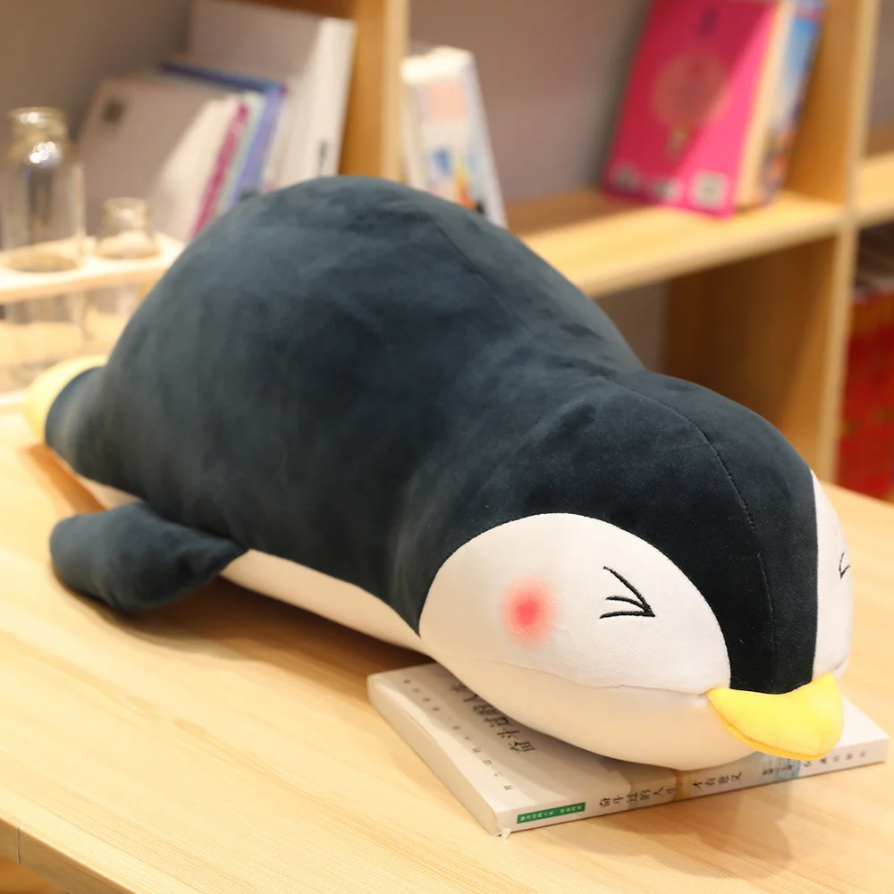 New Arrive 30-100CM Super Soft Lying Penguin Plush Toys Stuffed Cute Animal Children Lovely Cartoon Pilllows Gift For Kids