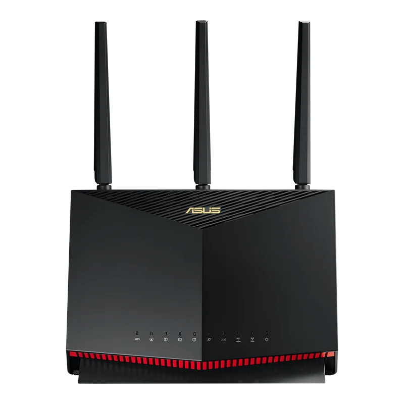 ASUS RT-AX86U AX5700 ROG Gaming WiFi Router 5700 Mbps Dual Band Wi-Fi 6 802.11AX, 2500 Sq Ft & 35+Devices, NVIDIA GeForce