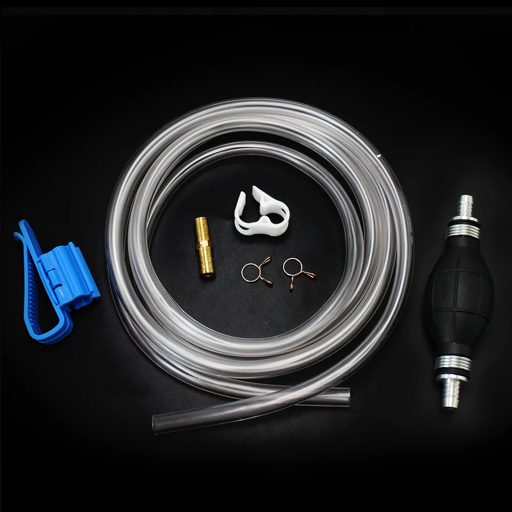 10mm Universal Manual Fuel Pump With PVC Pipe Water Oil Transfer Pump Petrol DieselHand Fuel Oil Pump Tool For Car Moto Boat