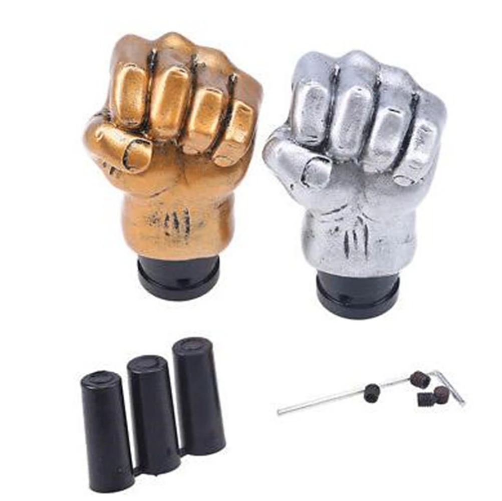 

Золотой алюминиевый серебряный кулак, универсальная ручка переключения передач, ручка механической коробки передач автомобиля, подходит для Honda Toyota Nissan Mitsubishi Ford