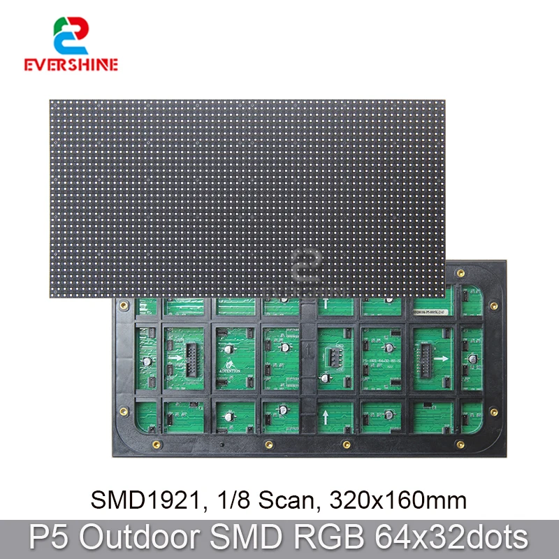 P5 Led Video Panel RGB Full Color 320x160mm 1/8Scan Outdoor SMD 3IN1 Led Display Billboard Waterproof Matrix