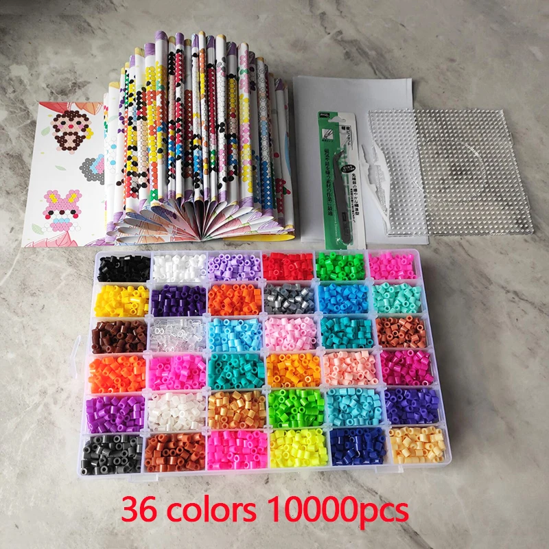 5mm perles 24/48/36 boîte emballage Hama perles Jouets Éducatifs perles De Fer fabrication perler Fusible perles bricolage jouet livraison gratuite