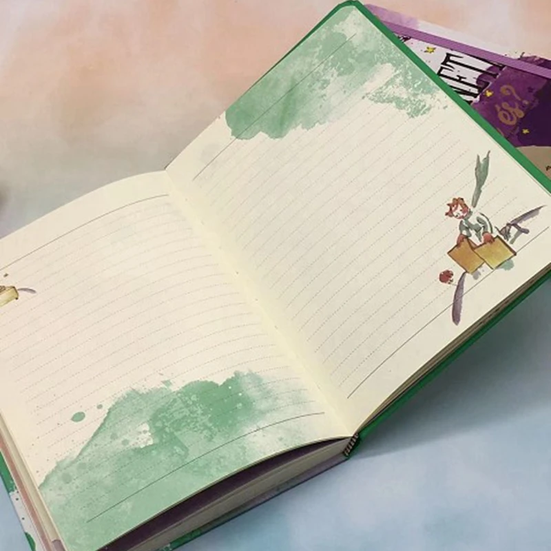 New Little Prince Planner Vintage Hardcover the Diary Notebook with Monthly/Weekly Planner Schedule Journal School Gift