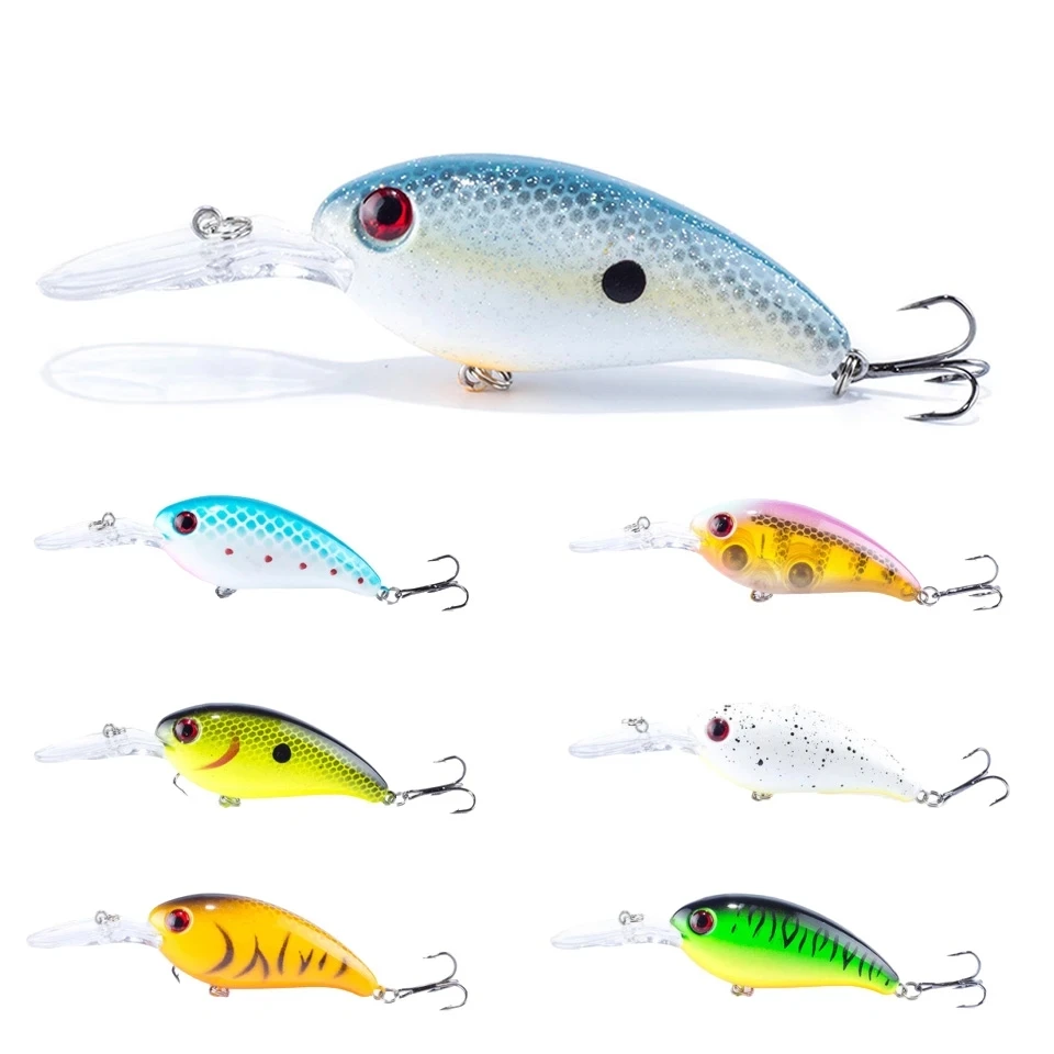 1 pz marca grandi Wobblers esche da pesca pesca a traina minnow esca artificiale carpa peche crankbait pesca