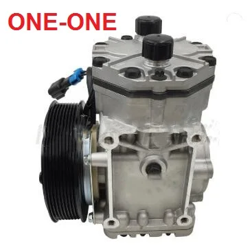 AC A/C Compressor ET210L ET210L-25246C  ET210L25246C 8PK-12V -158MM FOR PETERBILT DETROIT  FREIGHTLINE R