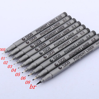 high quality Sketch comics Art Marker Pen Needle Pigment Liner waterproof Based Drawing Handwriting School office stationery
