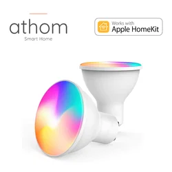 ATHOM Homekit  WIFi Smart Bulb Dimmable 4.5W RGBCW GU10