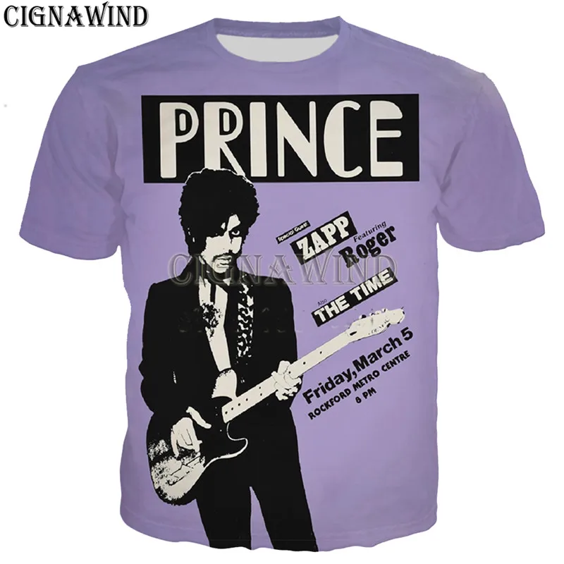 New arrival Prince Rogers Nelson t shirt men/women 3D print t-shirts casual Harajuku style hoodies/sweatshirts/vest summer tops