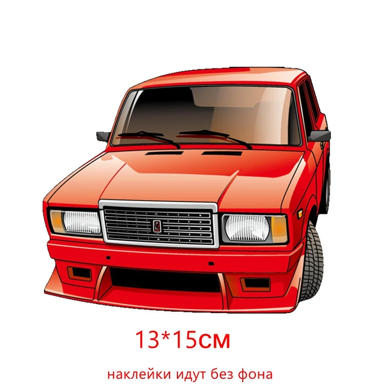 Tri Mishki WCS675 15*13cm VAZ 2107 car sticker PVC coloful Decals Motorcycle Accessories sticker