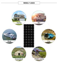 18V 100W Waterproof Solar Panel for 12V #6