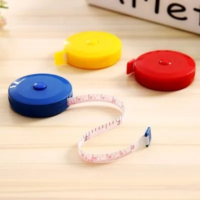 Cinta métrica retráctil portátil para niños, regla de 150cm de altura, centímetro, rollo de cinta, regalos para niñas, Color aleatorio