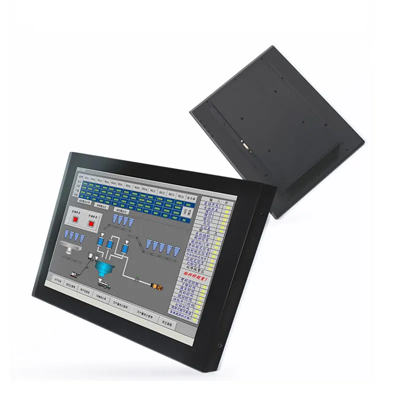 Monitor Komputer 8.4 Inci VGA HDMI DVI Antarmuka USB dengan Layar Sentuh Resistif Layar LCD Industri 800*600