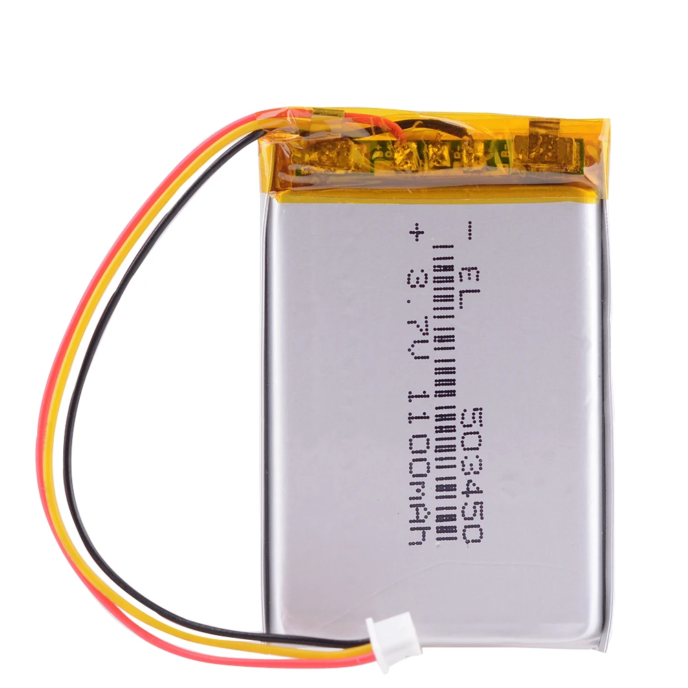 JST1.25mm 3pin 3.7V 1000mAh 503450 Batteries Rechargeable Lithium Li-ion Polymer Battery 523450