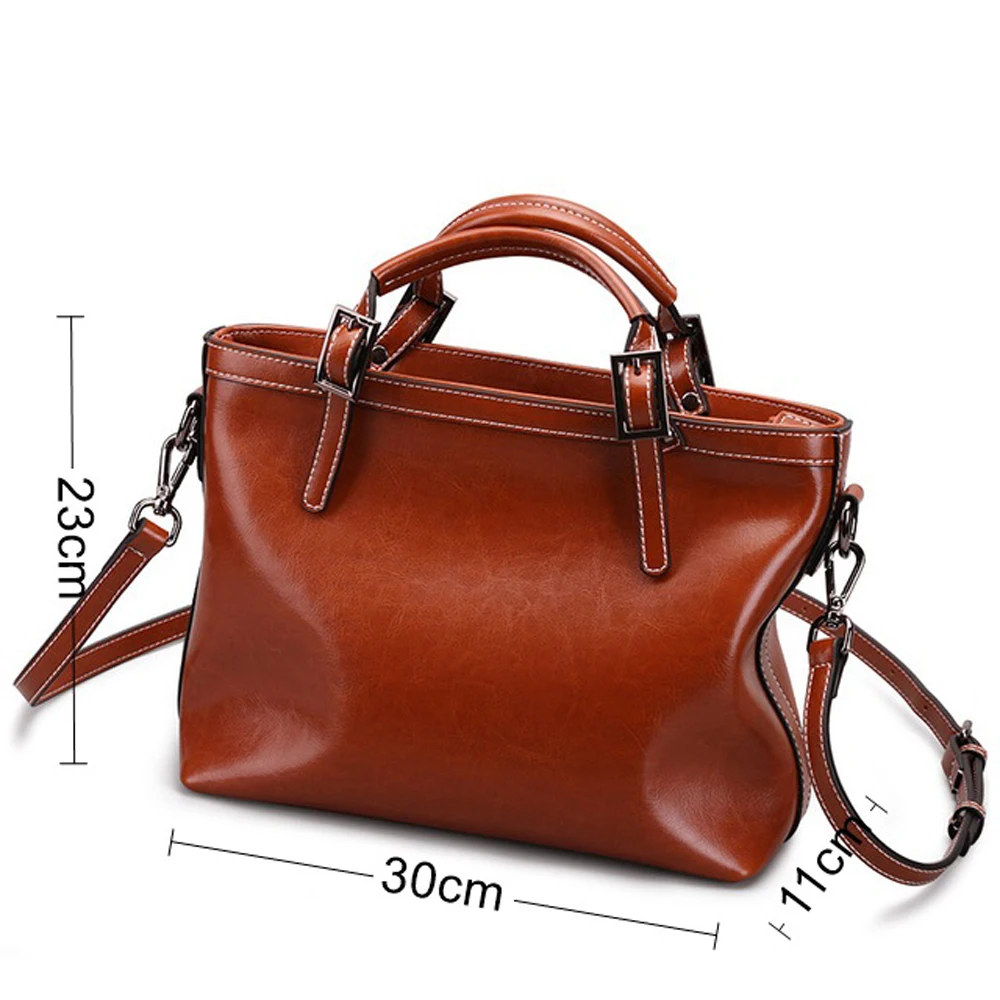 Leather Contracted Commuter Euramerican Style Women Bag New Fashion All-Match Luxury Handbag Large Capacity Shoulder Bags