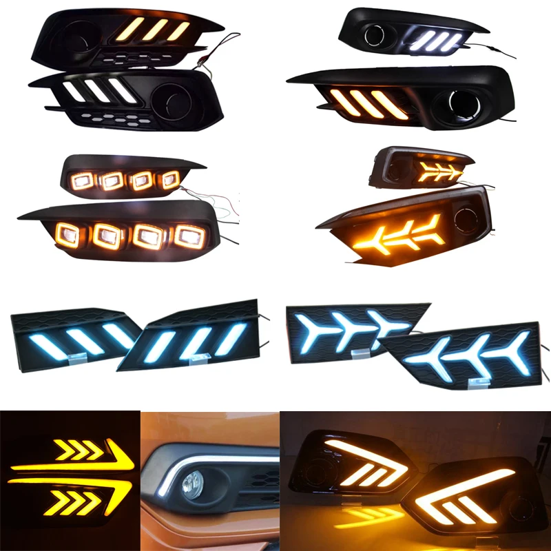 

Car LED DRL Daytime Running Lights rear bumper brake light tail light fog lamp For Honda Civic 10th 2016-2019 Auto Accessories