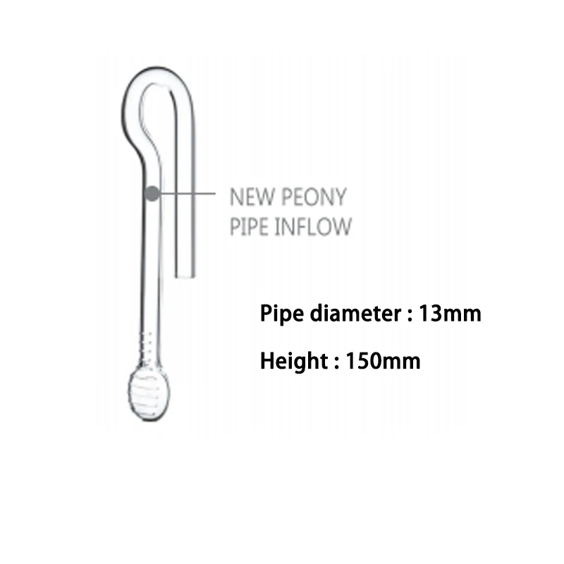 NONE Viv ada Qualität Glas Pfingstrosen rohr Zufluss Abfluss Spin Lampeye Skimmer für Aquarium Filter rohr und Wasserpumpe 6