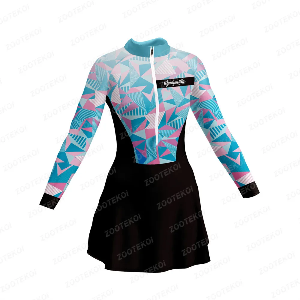 Triatlon vestidinho Bicikli vestidinho Nőnemű korlátozott Kis ruhát saia mtb Kerékpározás Szoknya skinsuit ciclismo Sziámi Szoknya 2022