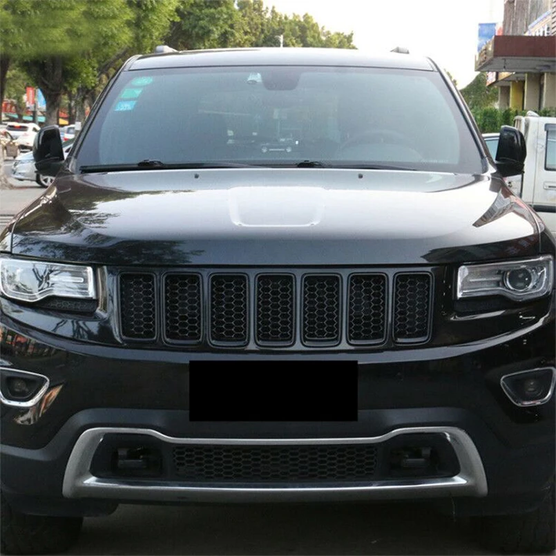 Chrome Black Front Grille Grill Inserts for Jeep Grand Cherokee 2015 2015 2016