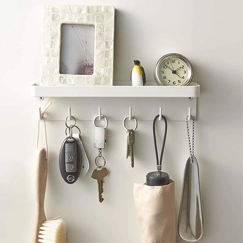 Wall Mounted Storage Rack, Creative Hanger, Shelf for Coat, Hat, Clothes, Key, Living Room, Kitchen, Bedroom, Sweet Home