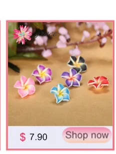 50 teile/los 15mm Bunte Nette Polymerclay Flatback Rose Blume Perlen Gemischt Für Diy Handwerk Schmuck Zeug Dekoration Zubehör – Detail 3