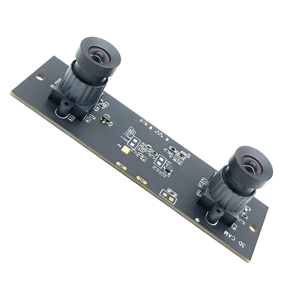 Non Distortion HD Flexible Synchronization Stereo Webcam MJPEG 30FPS USB Camera Module for 3D Video VR Virtual Reality