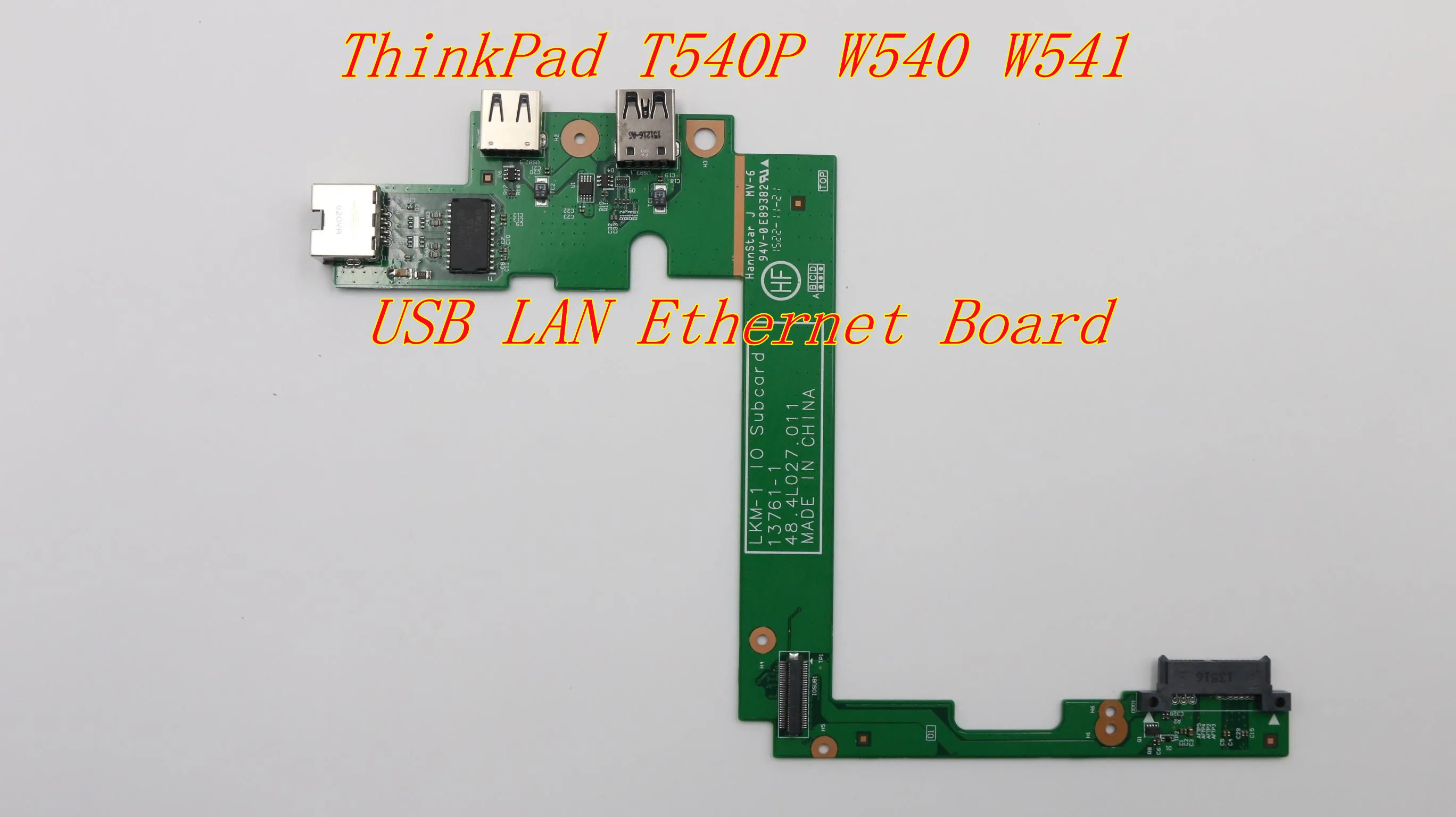 

Original For Thinkpad T540P W540 W541 USB LAN Ethernet Board Interface Subcard 13761-1 48.4L029.011 48.4L027.011 04X5512