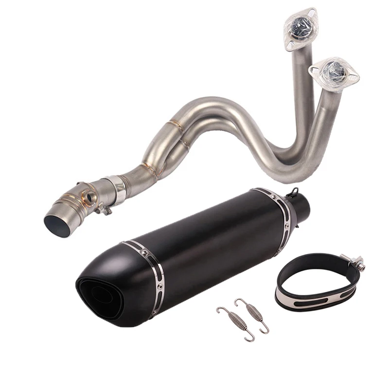 For Kawasaki ER6N ER6F Ninja650F/R EX650F 2012-2016 Motorcycle Whole System 460MM Exhaust Muffler Tail Pipe  Front Header Pipe