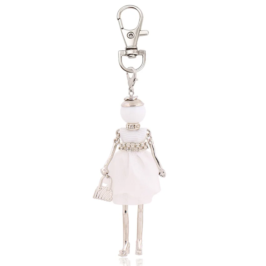 Fashion Key Chain Girl Gift Women Charm Keychain Holder Lady Bag Pendant Jewelry Accessory