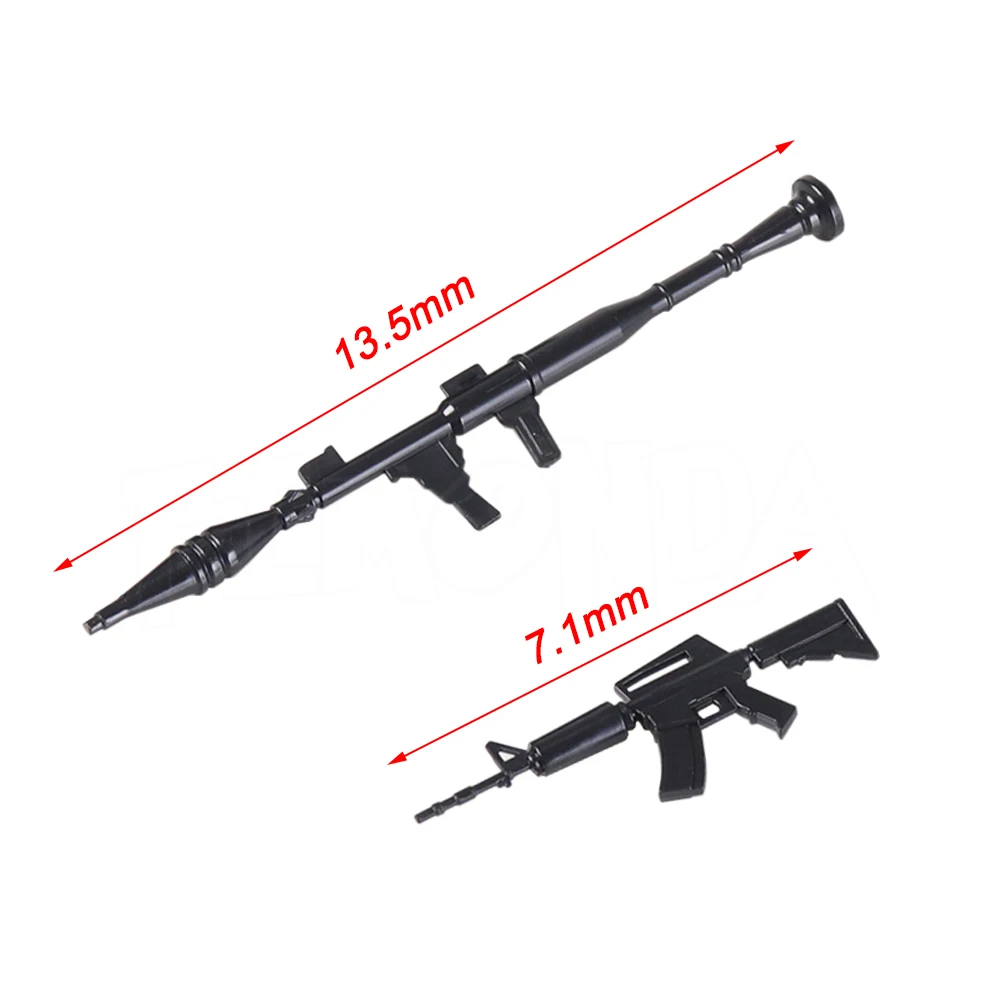 1/10 Scale Accessories Mini Rifle RPG-7 Weapons Box for 1:10 RC Crawler TRX4 D90 TF2 SCX10 CC01 Simulation Decoration Toy