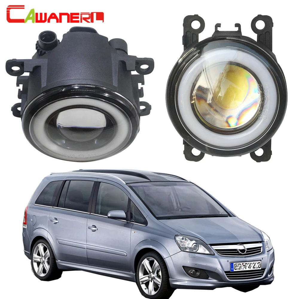 Cawanerl For Opel Zafira B MPV A05 2005-2011 Car 30W LED Fog Lamp COB Angel Eye Daytime Running Light 3000LM 12V Styling