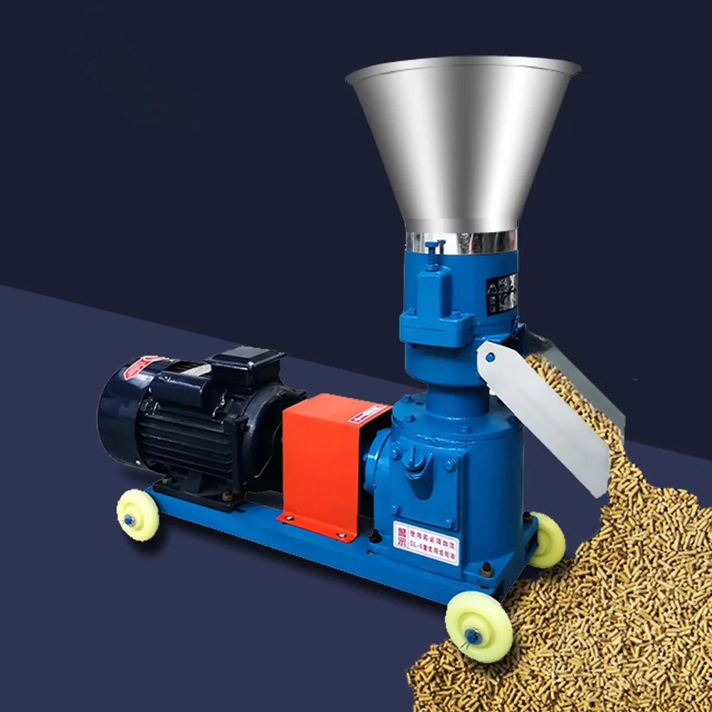 

Pellet Mill Machine Feed Granulator 100-150kg/H Wet and Dry Feed Pellet Making Machine Animal Farming Peletizadora 220V/380V