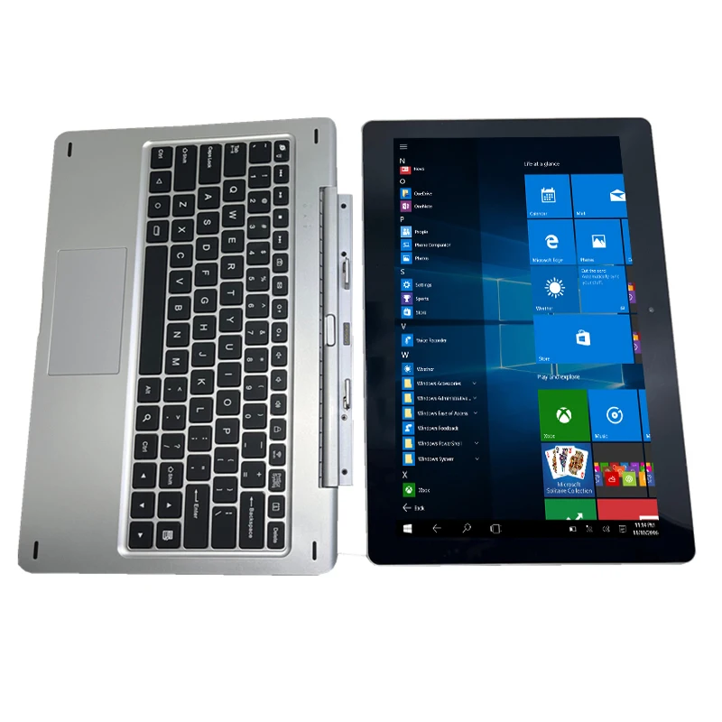 11.6'' Windows 10 T10 Tablet PC 2 in 1 Docking Keyboard 2GB DDR+64GB G12 Z8350 CPU 1366*768 IPS Touch Quad Core Dual Camera