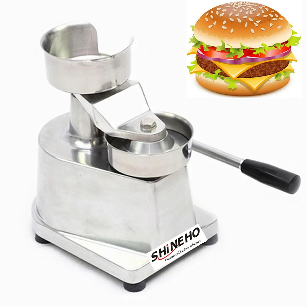 

Stainless Steel Burger Press Heavy Duty Hamburger Press Meat Patty Maker Forming Processor with Patty Papers