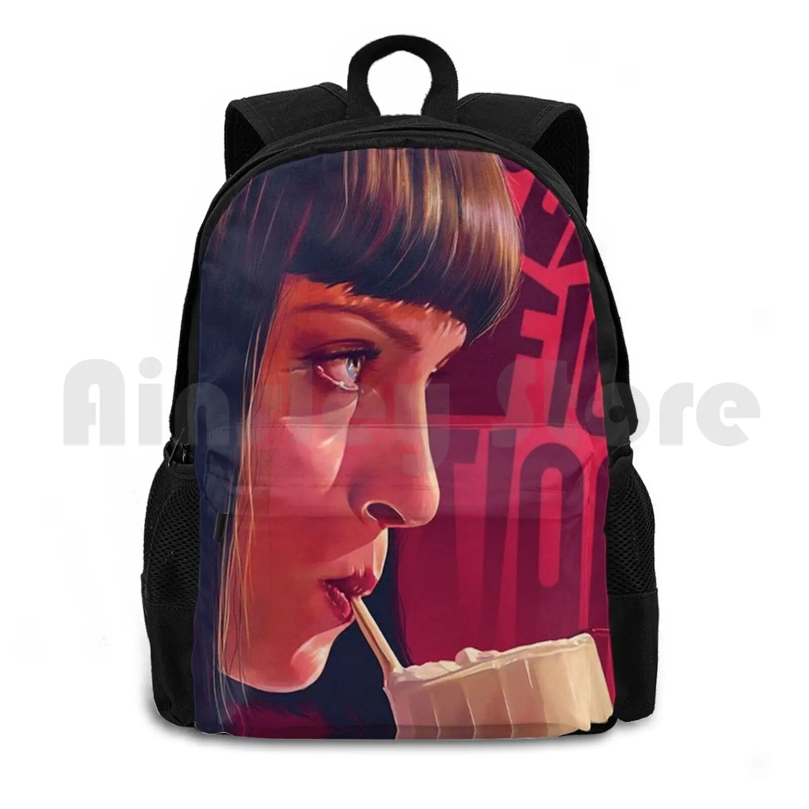 Mia Wallace Pulp Fiction Outdoor Hiking Backpack Riding Climbing Sports Bag Pulp Fiction Pulp Fiction Uma Thurman Pulp Fiction