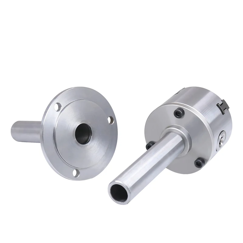 80/100 chuck connecting rod through hole DIY woodworking lathe CNC spindle bead machine flange