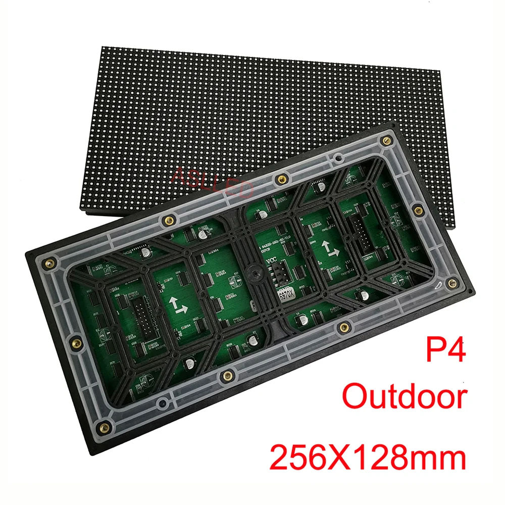 

P4 Full Color LED Panel Module 256X128mm Outdoor Waterproof HD SMD2525 Hub75 Interface LED Screen Unit Board Free Shipping