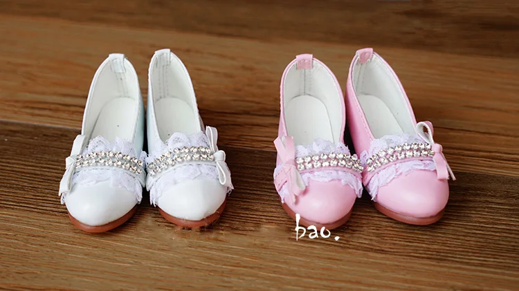 

1/4 1/3 scale BJD SD doll bow-knot Lace shoes for MSD SD13 girl doll accessories . not include doll and other C0636