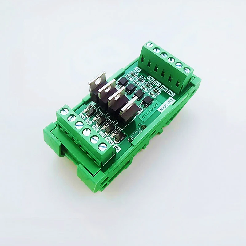 

4-channel PLC Amplifier Board Input General-purpose Output PNP 3-5V 12-24V Transistor Board Optocoupler Isolation Board