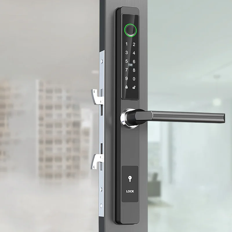 2085 2885 3585 4585 Schlosskörper Smart Lock Einsteckschloss mit Haken für Aluminium-Schiebetüren – Detail 3