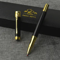 1pcs High Quality Metal Luxury 0.5mm Rollerball Pen Ballpoint Pen Business Writing Signing Ball Pen Office School Supplies 03778