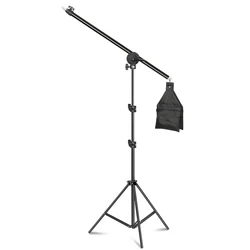 Light Kit Boom Arm With 200CM Tripod Light Photographic Equipment Photo Studio Light Kit Boom Arm Stand Cross Arm With Sandbag