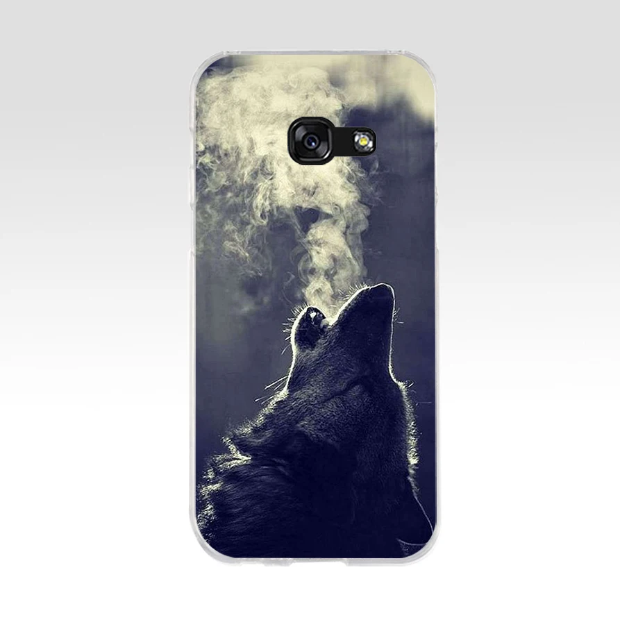 117SD Snow Wolf Soft Silicone Tpu Cover phone Case for Samsung a3 2016 a5 2017 a6 plus a7 a8 a9 star lite s 6 7 8 9