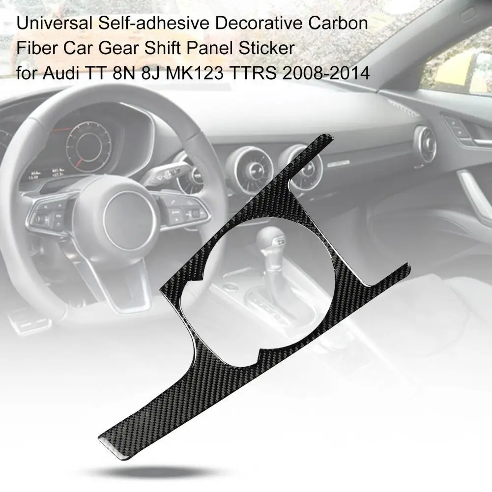 

Universal Self-adhesive Decorative Carbon Fiber Car Gear Shift Panel Sticker for Audi TT 8N 8J MK123 TTRS 2008-2014