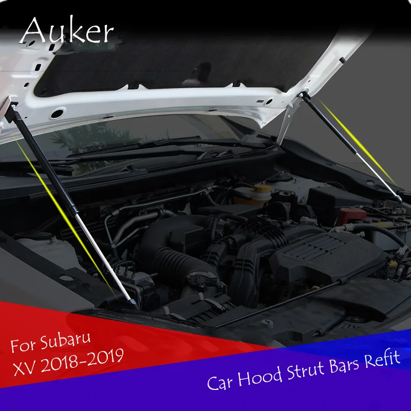 

For Subaru XV 2018 2019 2020 2021 2022 2023 Car-styling Refit Bonnet Hood Gas Shock Lift Strut Bars Support Rod Stainless Steel